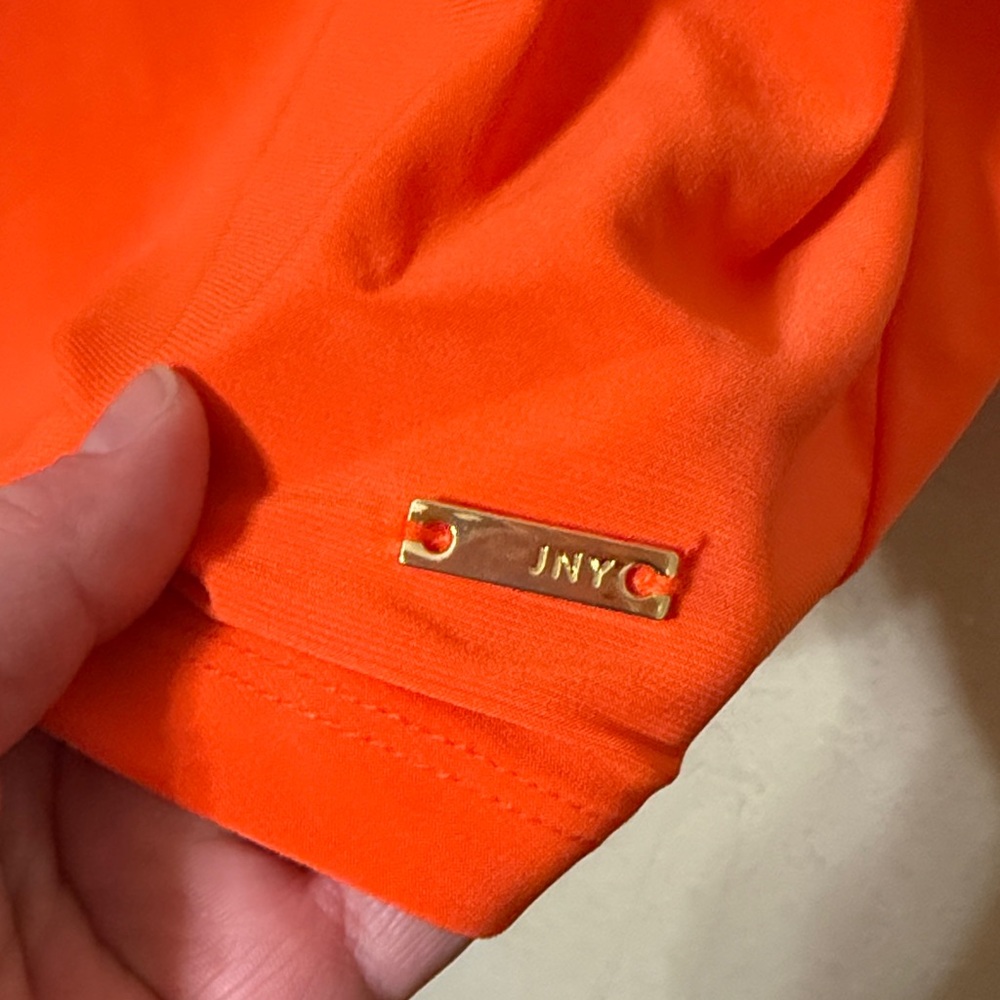 Jones New York Vivid Orange Tunic Top - Picture 7 of 9